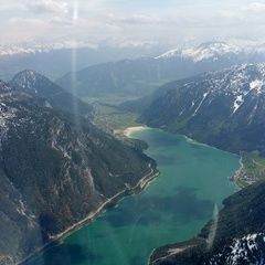 Flugwegposition um 12:42:05: Aufgenommen in der Nähe von Gemeinde Achenkirch, 6215, Österreich in 2502 Meter